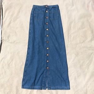 Trf denim skirt by Zara